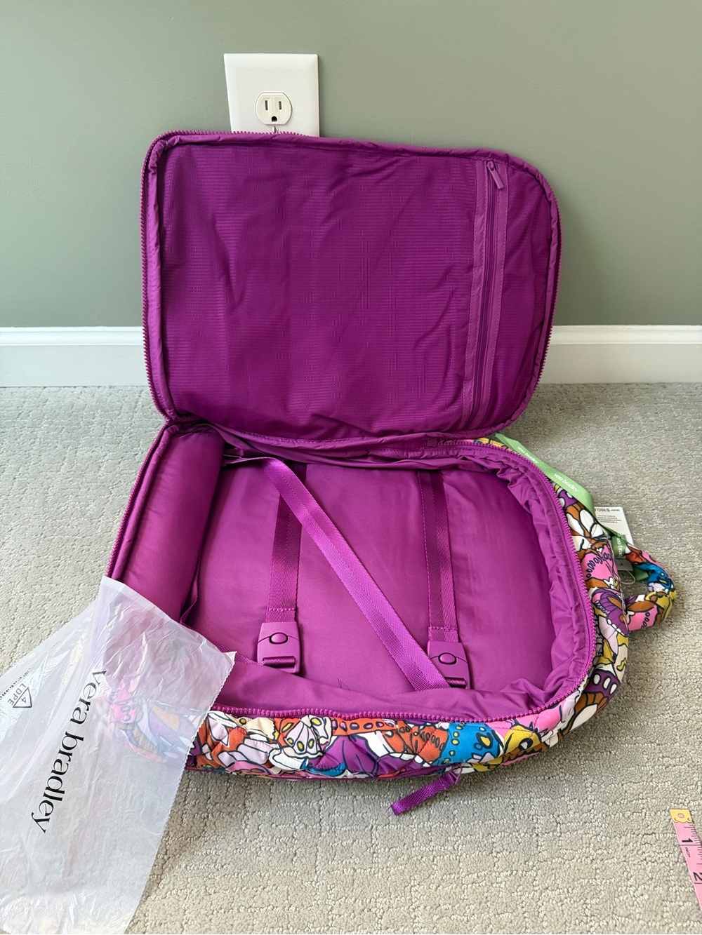 Vera Bradley set - Westover Hybrid Backpack & Portnoy Belt Bag - Flutter print - Picture 14 of 16